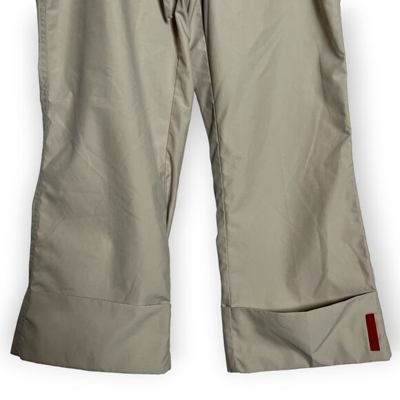 Vintage GUESS Cropped Chino Pants SIZE 27 Beige Cuffed Capri Drawstring EUC - Picture 9 of 9